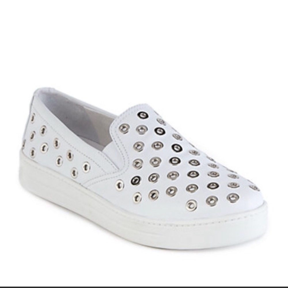 ⭐️Prada White Grommet Skater Sneaker⭐️